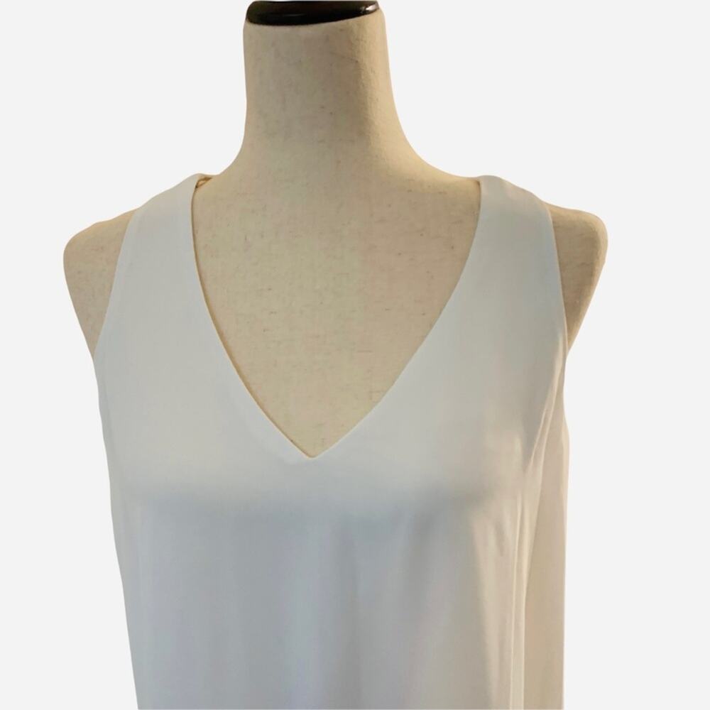 JEAN vass white chiffon like top. Flowy. Size small coastal granny wear - Picture 2 of 6